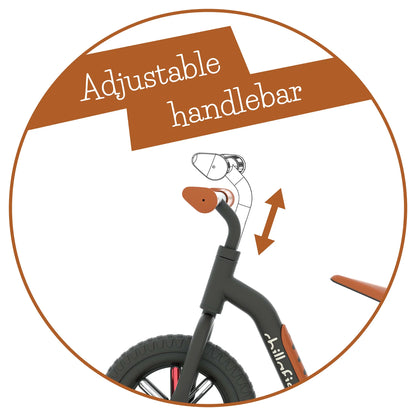 10"  Buzzi Balance Bike for Kids 1.5 Years and Older, Lightweight Toddler Bike, Black