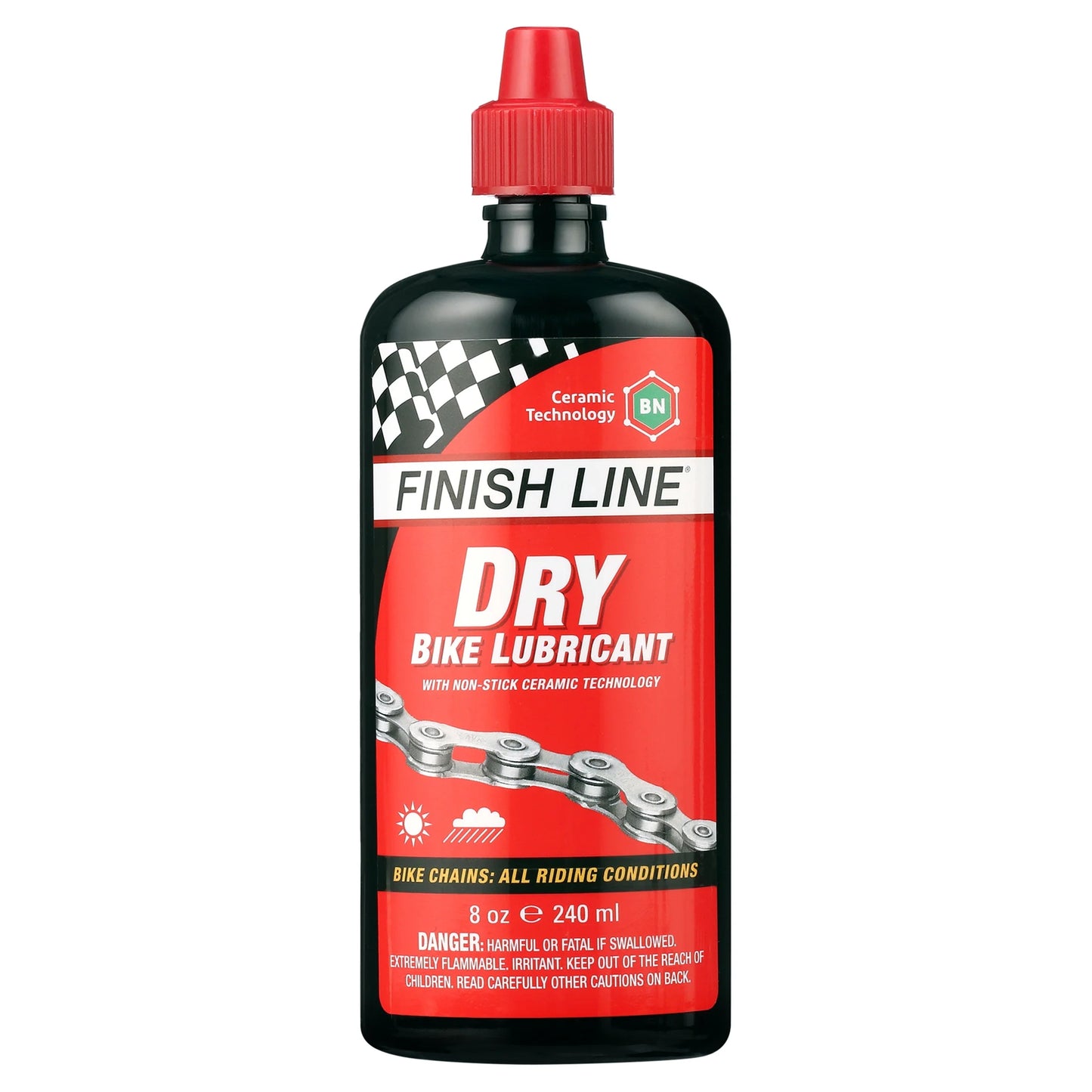 Dry Bike Lubricant with Non-Stick Ceramic Technology, 8 Oz.