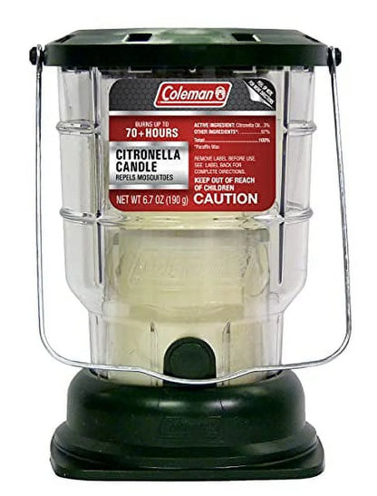 Citronella Candle Outdoor Lantern - 70+ Hours, 6.7 Ounce, Green