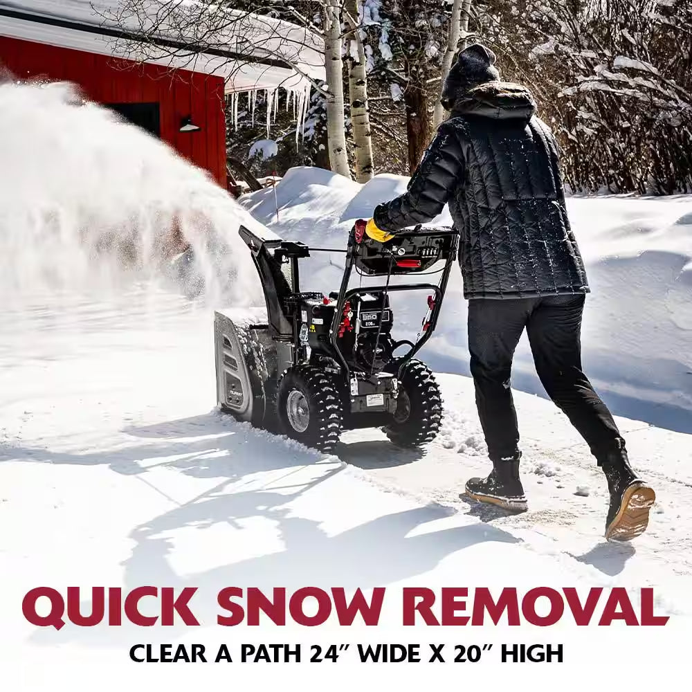 Flurry XL 24 In. 208 CC Self Propelled 2-Stage Gas Snow Blower with Electric Start
