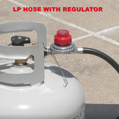 24″ Outdoor Propane Burner Cooker with Wok Stove Burner for Outdoor Cooking