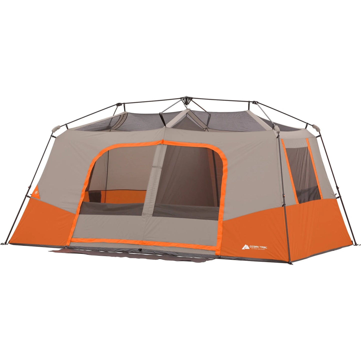 11-Person Instant Cabin Tent with Private Room – 3-Room Family Camping Tent with Awning