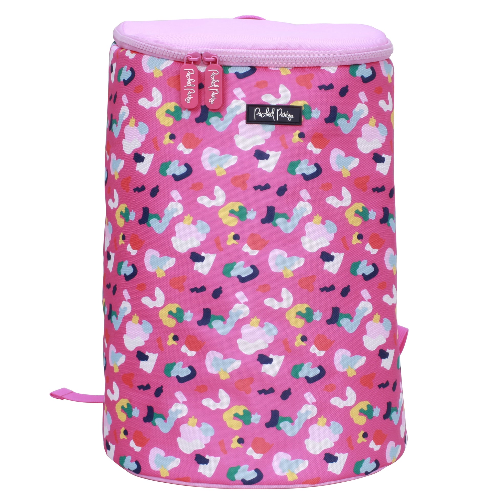Lovely Leopard Soft Backpack Cooler Pink