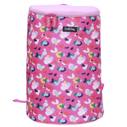 Lovely Leopard Soft Backpack Cooler Pink