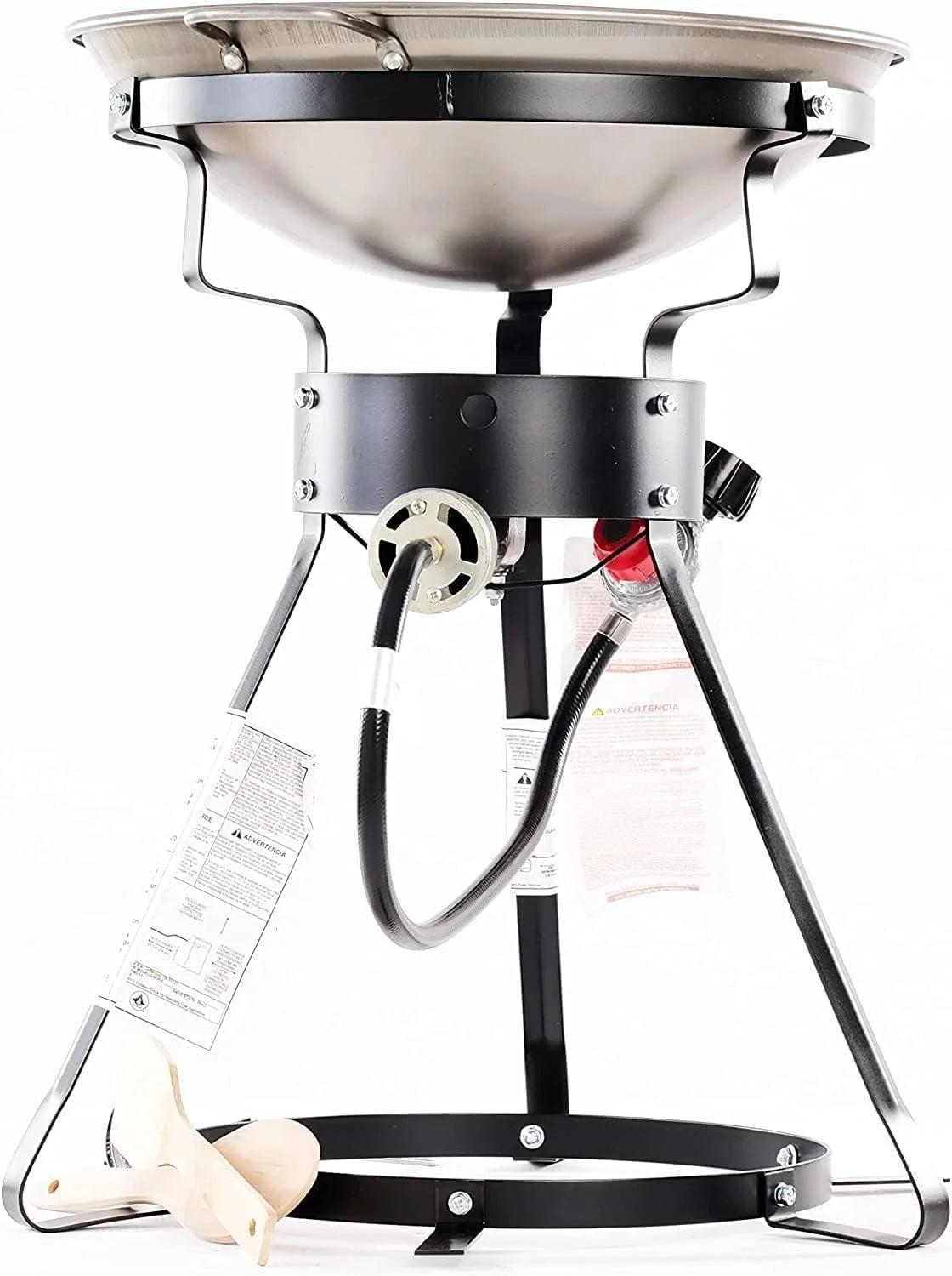24″ Outdoor Propane Burner Cooker with Wok Stove Burner for Outdoor Cooking